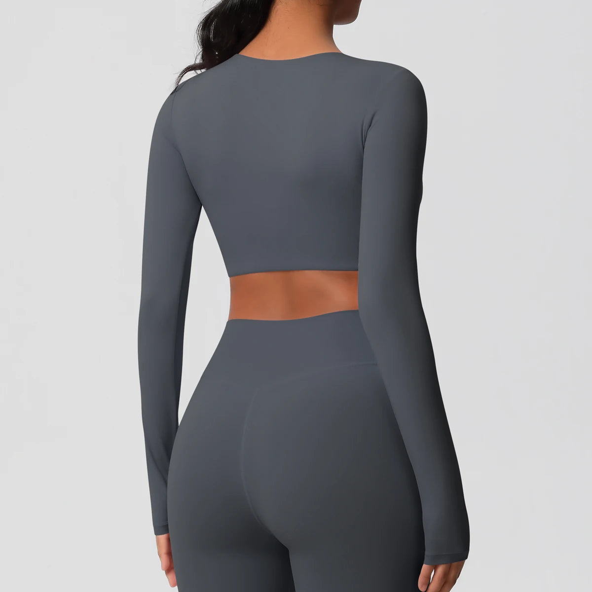 Yoga Shirts For Women Long Sleeve With Padded Fitness Running Gym Clothes Workout Dry Fit Breathable High Elastic Sports Top