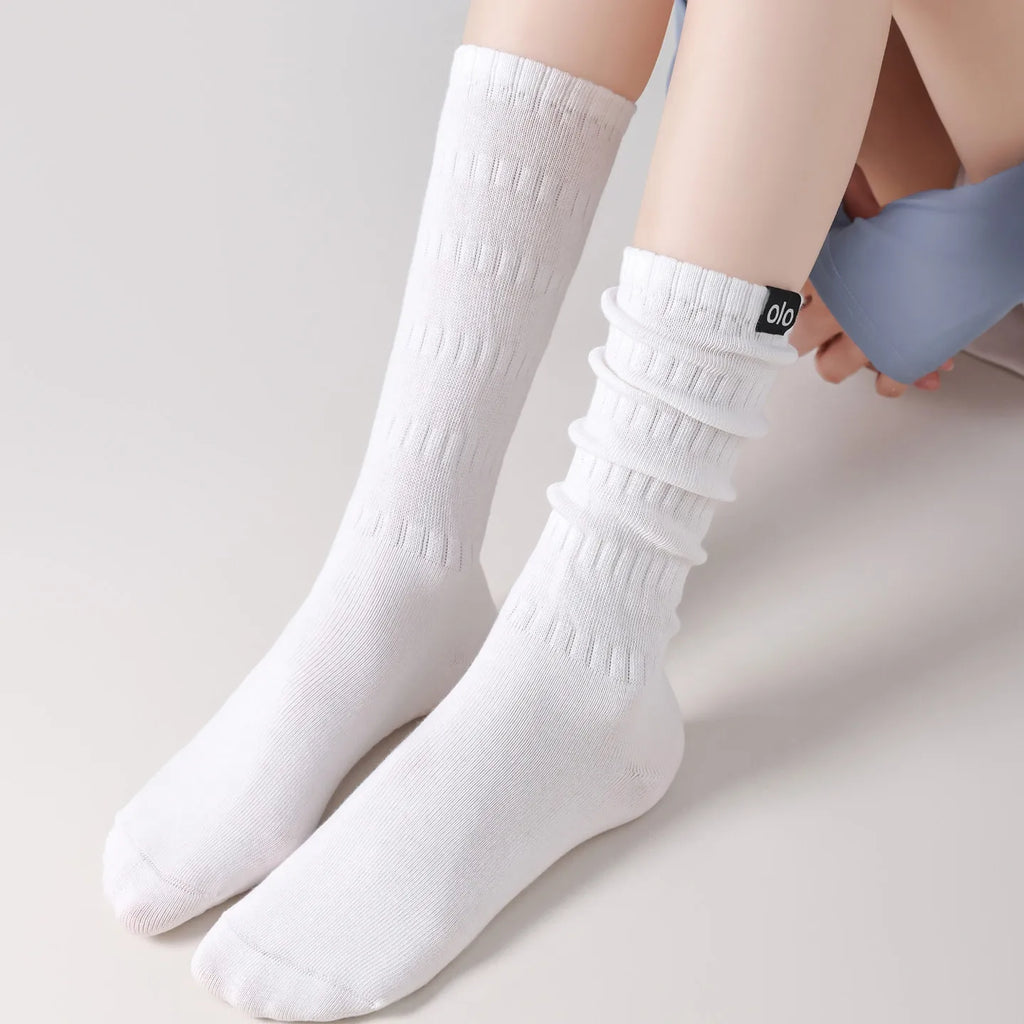 Yoga Socks Knitted Cotton Breathable Indoor Floor Dance Sports Socks Professional Silicone Anti-slip Gym Fitness Pilates Socks