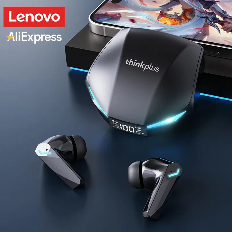 Original Lenovo XT53 Bluetooth V5.4 Earphones LED Power Display Gaming Headphones