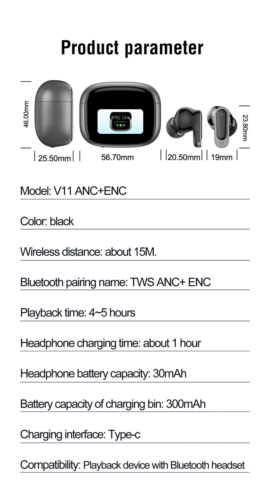 BOSECXT Ultra V11 Smart Touch Multi functional Large Screen