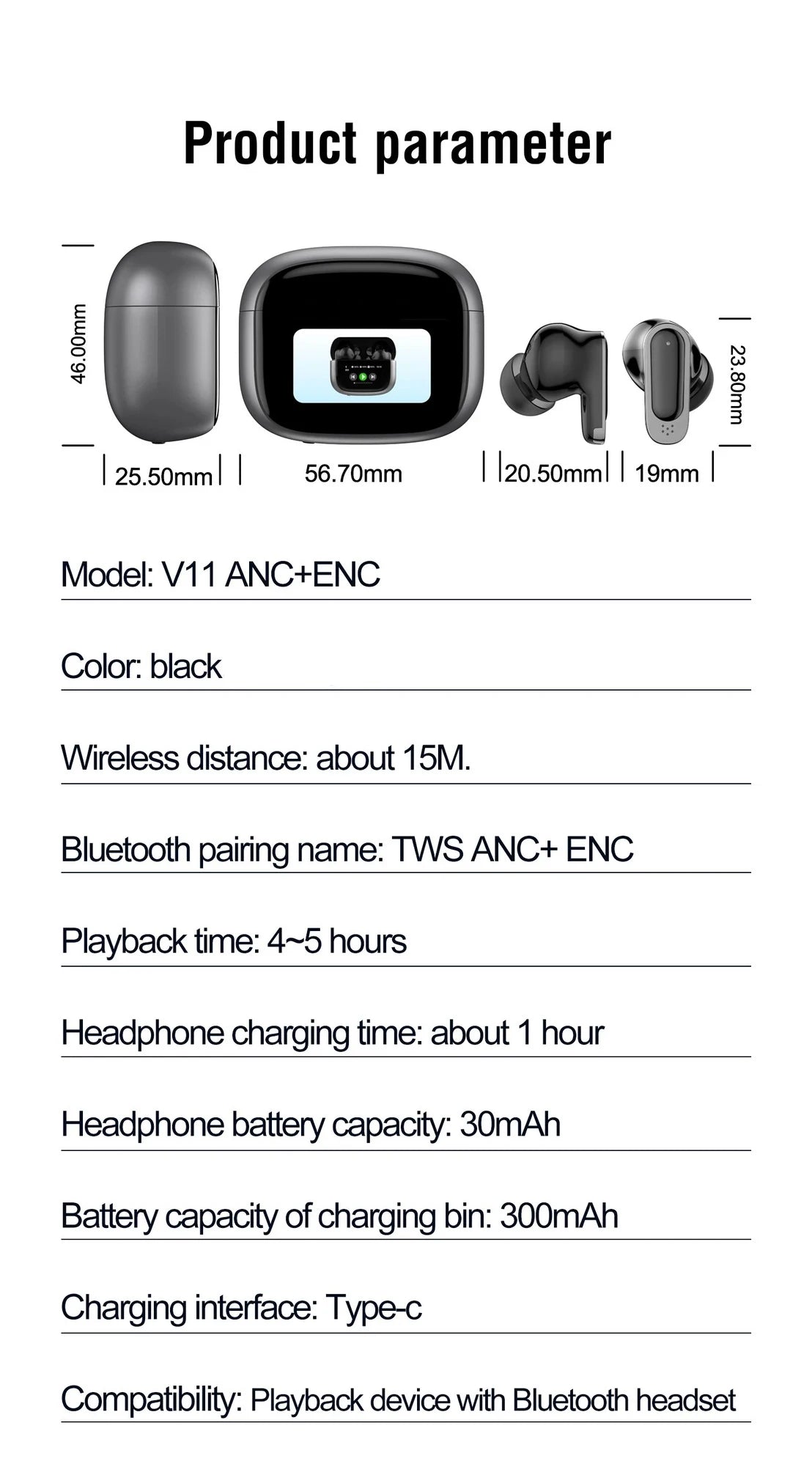 BOSECXT Ultra V11 Smart Touch Multi functional Large Screen