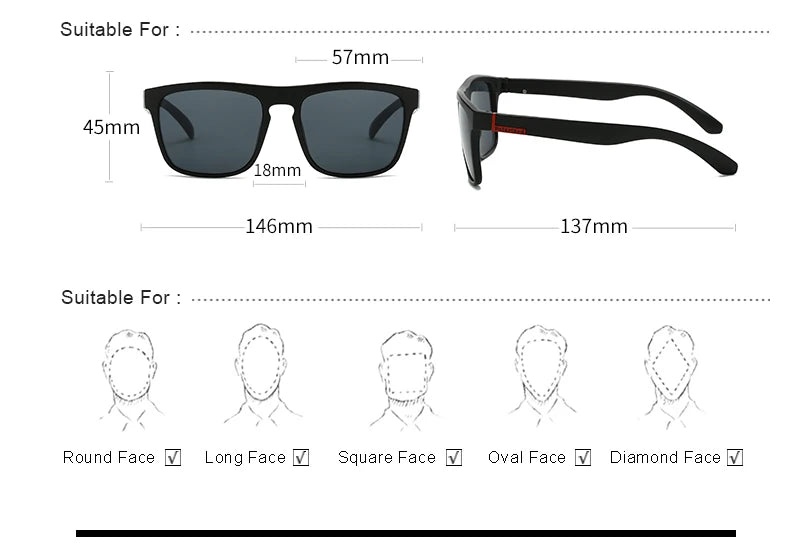 Classic Square Sun Glasses Women Men Luxury Simple Sun Glasses Outdoor Driving Eyeglasses Lady Man Protective Glasses UV400