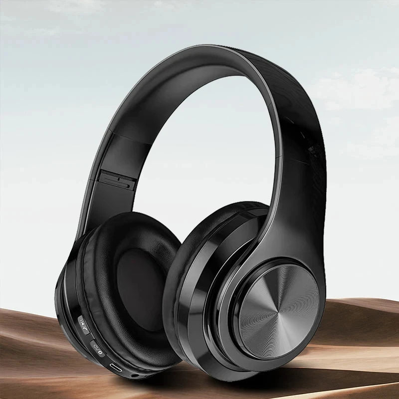 5.0 Headphone With Microphone On-Ear Headset Stereo Sound Earphones Sports Gaming